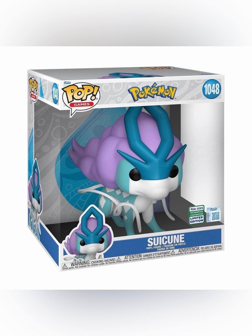 Funko Pop! Vinyl Suicune Pokémon #1048 JUMBO 10" WonderCon 2025 Limited Edition